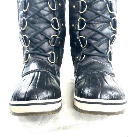 Sorel Tofino II Women Size 7.5 Charcoal Gray Canvas Boot Winter Snow LL3654010 - Picture 3 of 8